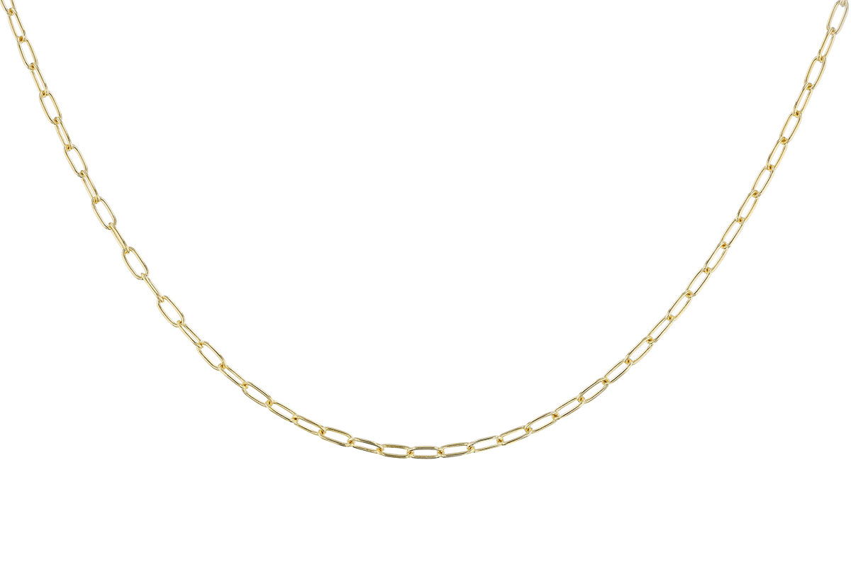 A301-78247: PAPERCLIP SM (24IN, 2.40MM, 14KT, LOBSTER CLASP)