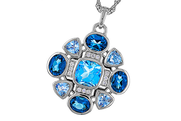 A302-66365: NECKLACE 3.19 TW BLUE TOPAZ 3.25 TGW