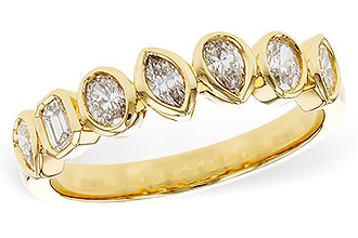 A302-70083: LDS DIA WED RG .62 TW FANCY CUT DIAS