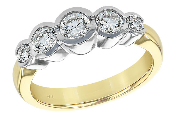 B120-87310: LDS WED RING 1.00 TW