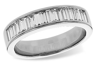 B302-63701: LDS DIA WED RG .70 TW BAGUETTES