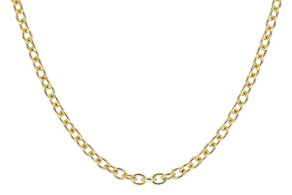 D301-79119: CABLE CHAIN (20", 1.3MM, 14KT, LOBSTER CLASP)