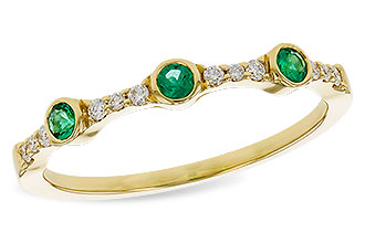 D302-66401: LDS WED RG .11 EMERALD .20 TGW