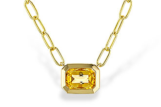 D302-69156: NECKLACE .86 CITRINE (18")
