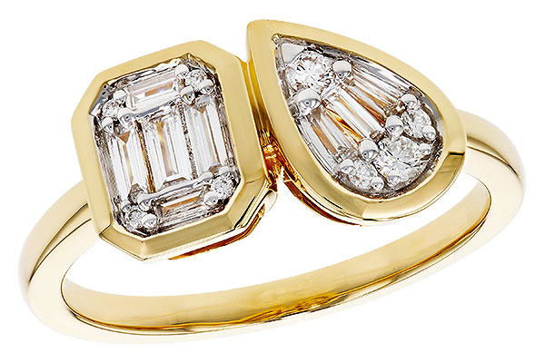 D302-70974: LDS DIA RG .17 TW BAGUETTE .25 TW