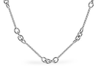 G301-78228: TWIST CHAIN (0.80MM, 14KT, 24IN, LOBSTER CLASP)
