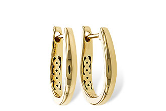 H302-69155: GOLD EARRINGS (15MM)