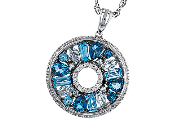 K302-67301: NECKLACE 1.67 BLUE TOPAZ 1.72 TGW